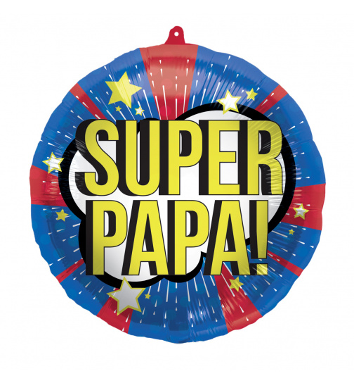 Folienballon Super Papa! - 45cm