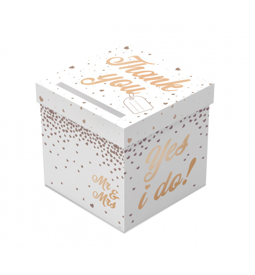 Hochzeit Box für Umschläge Roségold