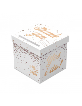 Hochzeit Box für Umschläge Roségold