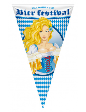 Oktober Bierfest Bierkrug Megawimpel - 90x150 cm