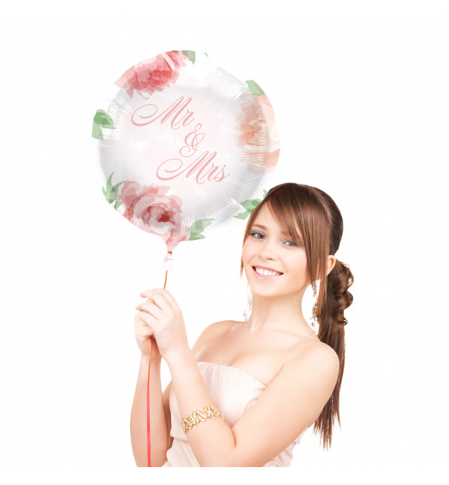 Hochzeit Folienballon Rosen - 45 cm