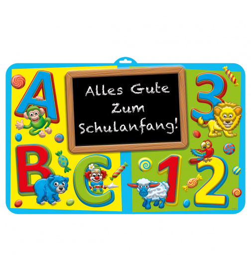 Kinderfest ABC Türschild zum Beschriften - 58x38 cm
