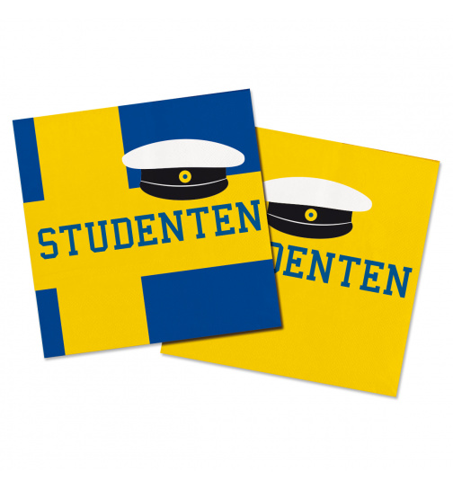 Studentenfest Servietten 33 x 33 cm - 20 Stück