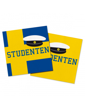 Studentenfest Servietten 33 x 33 cm - 20 Stück
