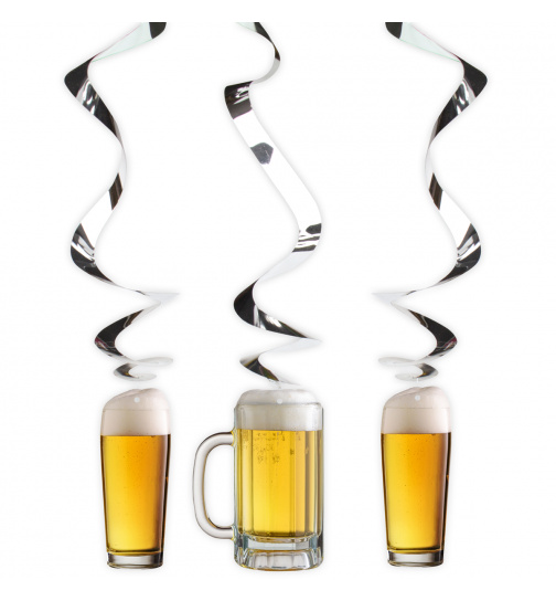 Bierfest Hängedeko - 3 Stück