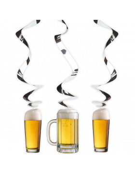 Bierfest Hängedeko - 3 Stück