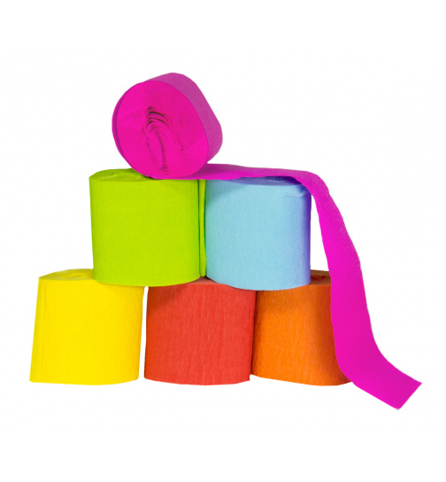 Krepppapierrolle - 6 Stück