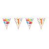 1. Geburtstag Happy Bday Dots Wimpelkette - 10 Meter