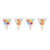 3. Geburtstag Happy Bday Dots Wimpelkette - 10 Meter