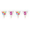 5. Geburtstag Happy Bday Dots Wimpelkette - 10 Meter