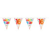 16. Geburtstag Happy Bday Dots Wimpelkette - 10 Meter