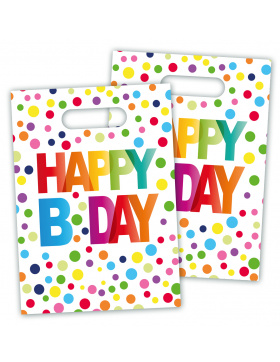 Geburtstag kleine Tüten mit Punkten