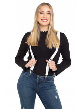 Weiße Hosenträger Erwachsene