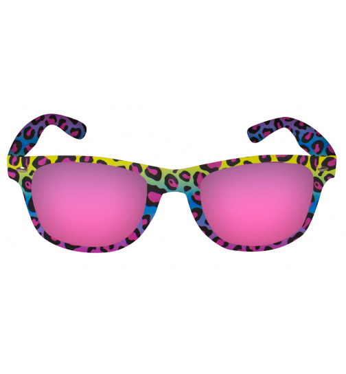 Panter Brille in Regenbogenfarben