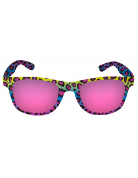 Panter Brille in Regenbogenfarben