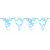 Blaue Babyshower Junge Wimpelkette - 6 Meter