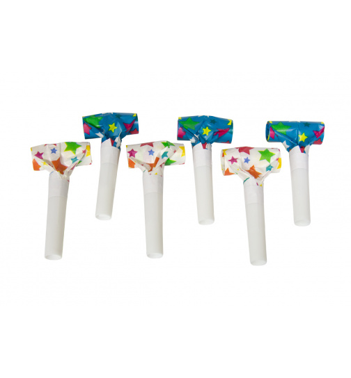 Mehrfarbige Sterne Luftrüssel 24 cm - 6 Stück