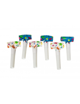 Mehrfarbige Sterne Luftrüssel 24 cm - 6 Stück