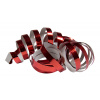 Luftschlangen Metallic Rot 4m - 2 Stück