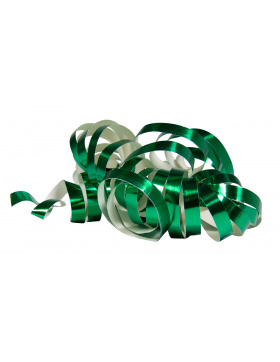 Luftschlangen Metallic Grün 4m - 2 Stück