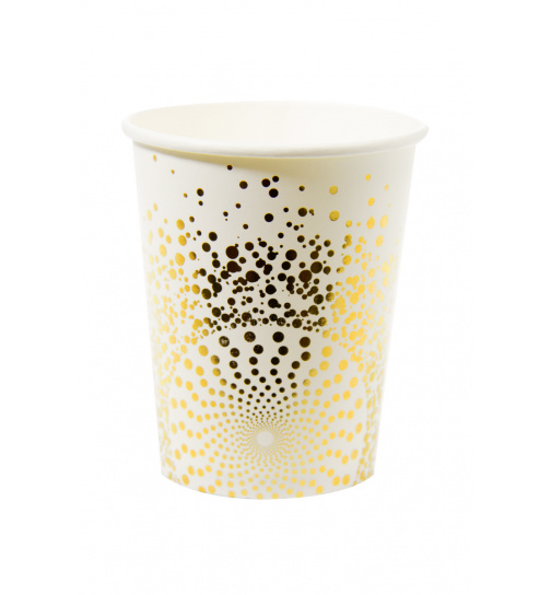 Pappbecher - HBD Luxury Gold - 250 ml - 6 Stück