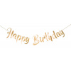 HBD Luxury Gold Buchstabengirlande - 1 Meter