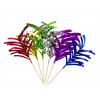 Partypicker Palm Metallic 10cm - 10 Stück