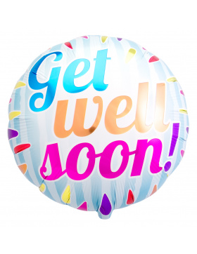 Folienballon Get Well Soon Mehrfarbig - 45cm