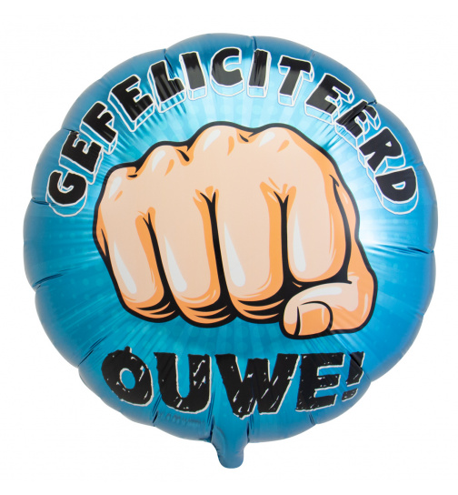 Folienballon Gefeliciteerd ouwe - 45cm
