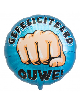 Folienballon Gefeliciteerd ouwe - 45cm