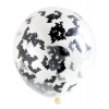 Ballons mit Fledermaus Konfetti 30 cm - 4 Stück