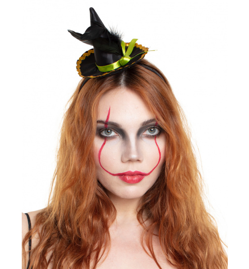 Tiara Hexenhut mit Feder