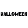 Folienballons Halloween Schwarz 40cm - 9 Stück