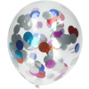 Ballons mit buntem Folien Konfetti 30 cm - 4 Stück