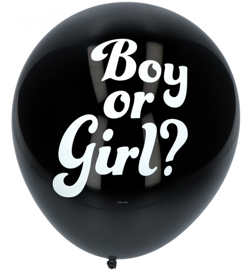 Gender Reveal Ballon Junge mit blauem Konfetti 41cm - 3 Stück