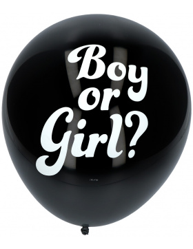 Gender Reveal Ballon Junge mit blauem Konfetti 41cm - 3...