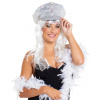 Polizeimütze Deluxe Silber