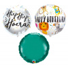 Blumenstrauß-Folienballons - "Happy Birthday“-Tiere – 3 Stück