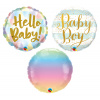 Blumenstrauß-Folienballons - Hello Baby Boy - 3 Stück
