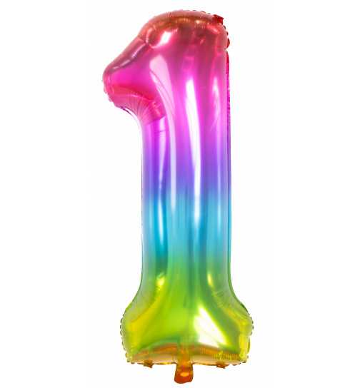 Folienballon Zahl 1 Yummy Gummy - 81 cm