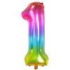 Folienballon Zahl 1 Yummy Gummy - 81 cm