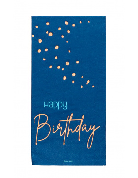 Servietten Elegant True Blue 33x33cm - 10 Stück