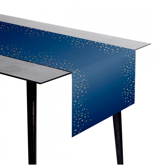 Tischläufer Elegant True Blue - 240x40cm