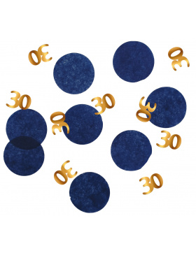 Konfetti Elegant True Blue 30 Jahre - 25 Gramm