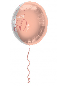 Folienballon Elegant Lush Blush 60 Jahre - 45cm