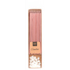 Kerzen-Set Roségold Metallic 15cm - 16 Stück