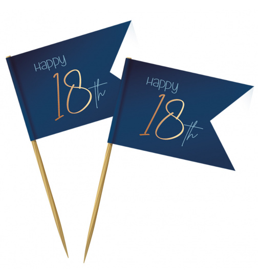 Partypicker Elegant True Blue 18 Jahre - 36 Stück