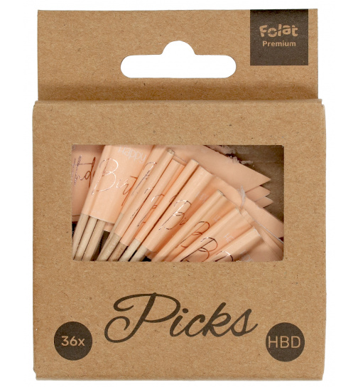 Partypicker Elegant Lush Blush - 36 Stück