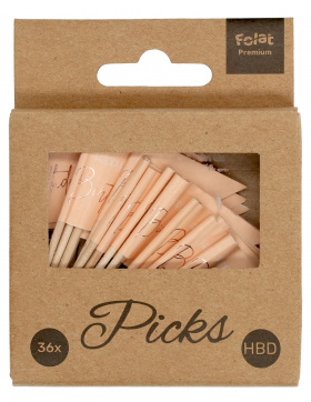 Partypicker Elegant Lush Blush - 36 Stück