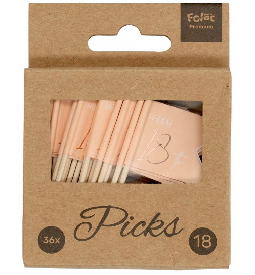 Partypicker Elegant Lush Blush 18 Jahre - 36 Stück